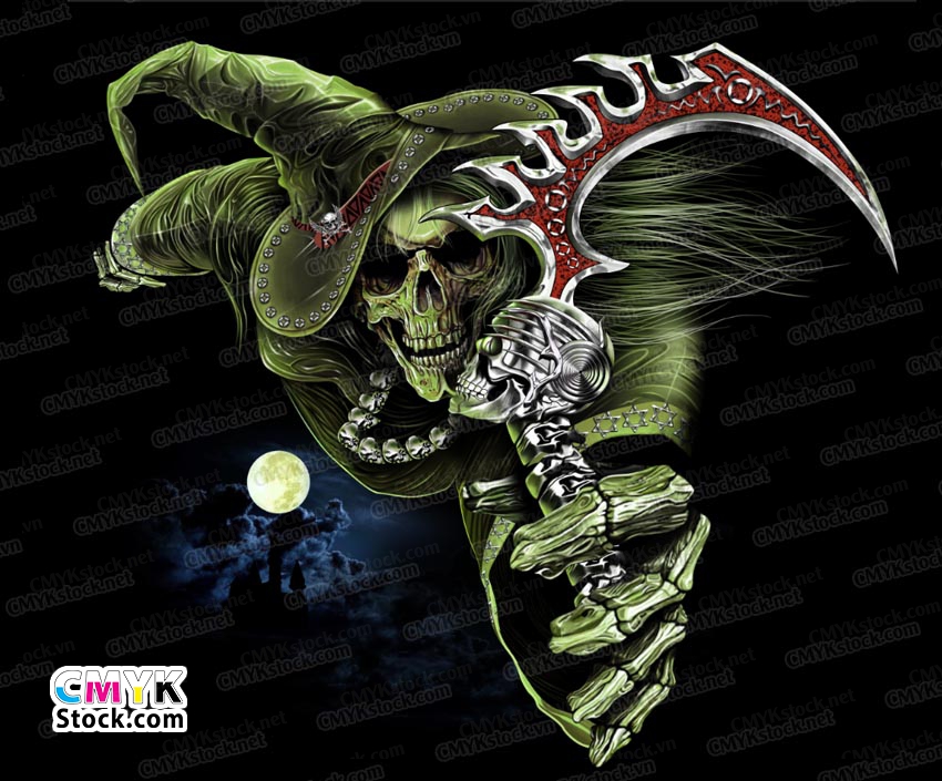 Fantasy 3D Death Skull Yn2152105